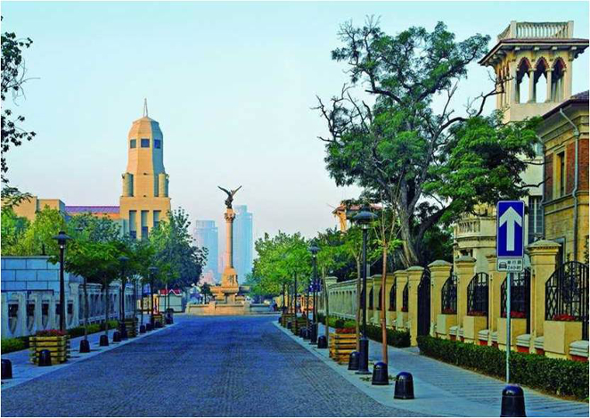 Tianjin view of obelisk